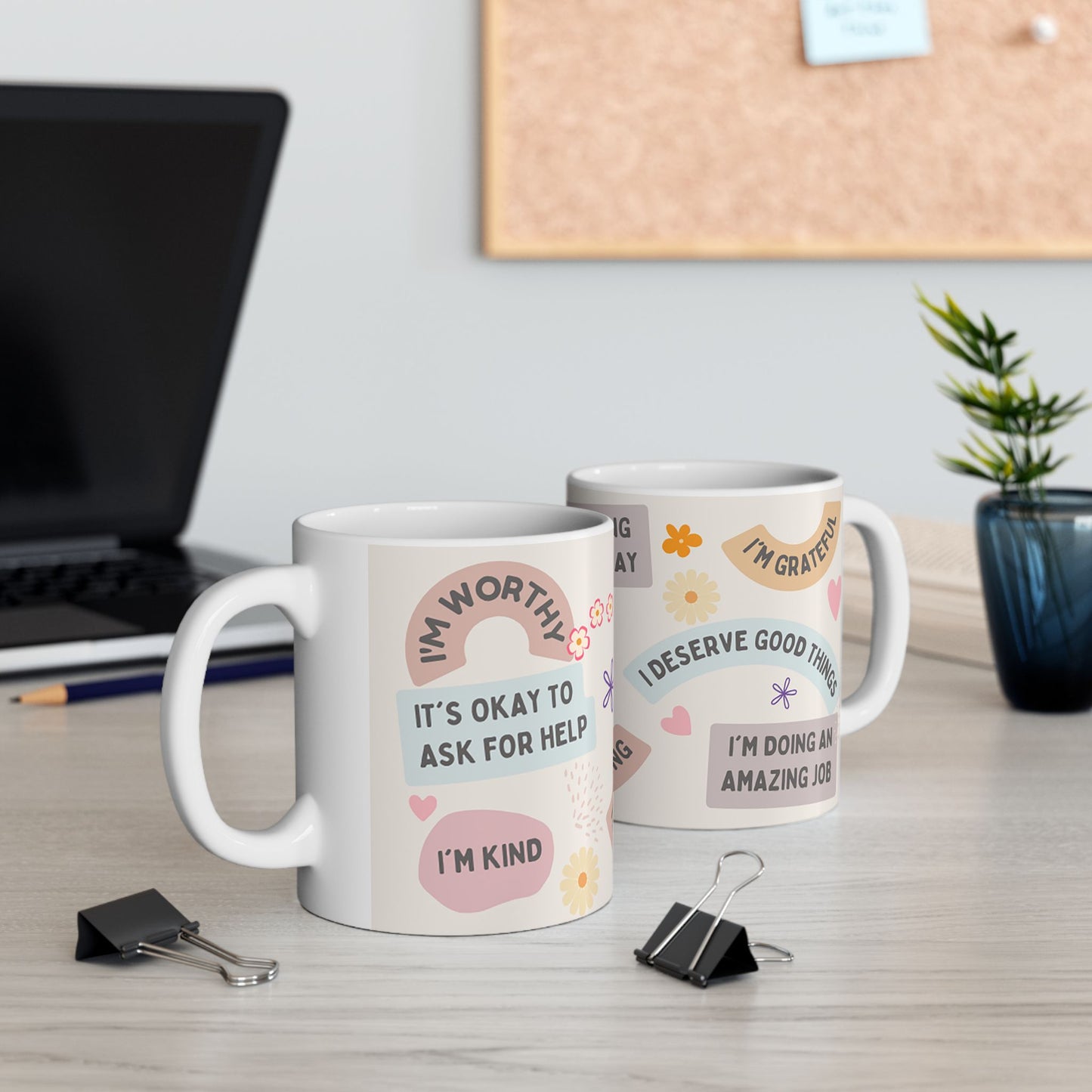 Affirmation Mug- Mental Health, Mindset Quote, Motivational Self Care Mug Everyday Manifest Affirmation Wellbeing Mental Health Gift for Her