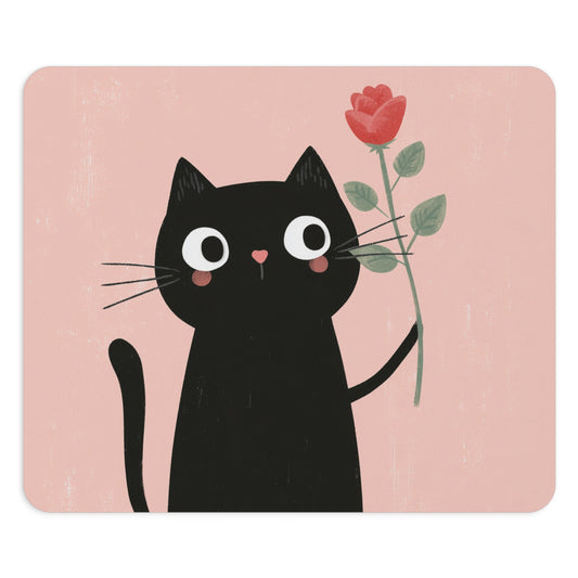 Mouse Pad for Desk, Gift for School Mouse Pad, Office Desk Decor, Cat Lover Gift Floral Mouse Matt Unique Gift for Her PC Kawaii Accessories