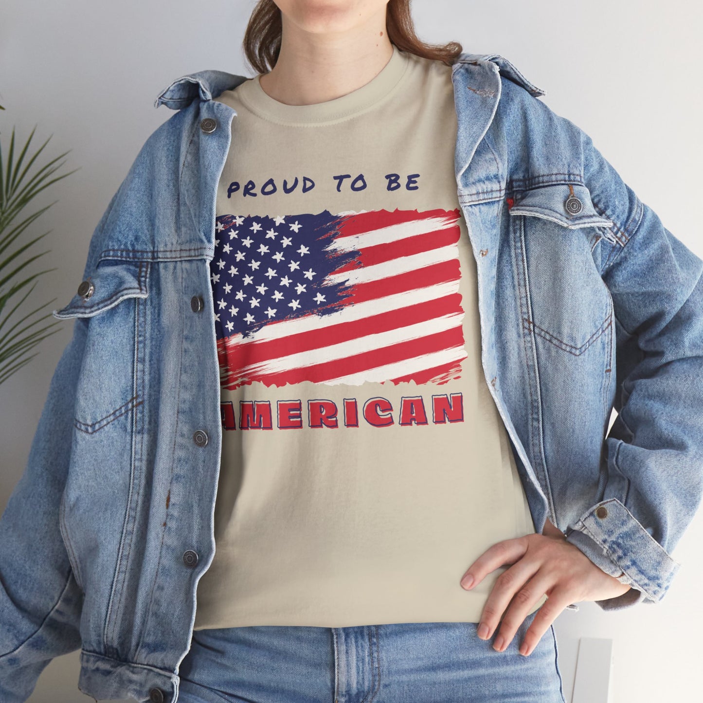 Proud to be American T-Shirt - USA Patriotic Tee USA, Flag Independence Day 4thOfJuly