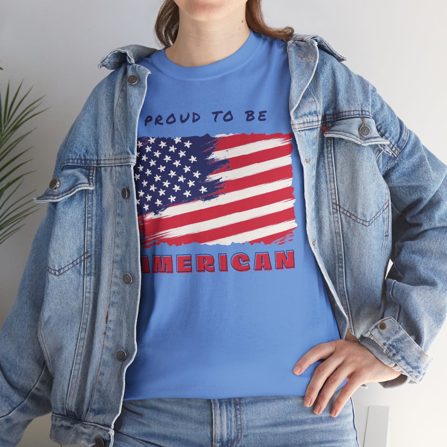 Proud to be American T-Shirt - USA Patriotic Tee USA, Flag Independence Day 4thOfJuly