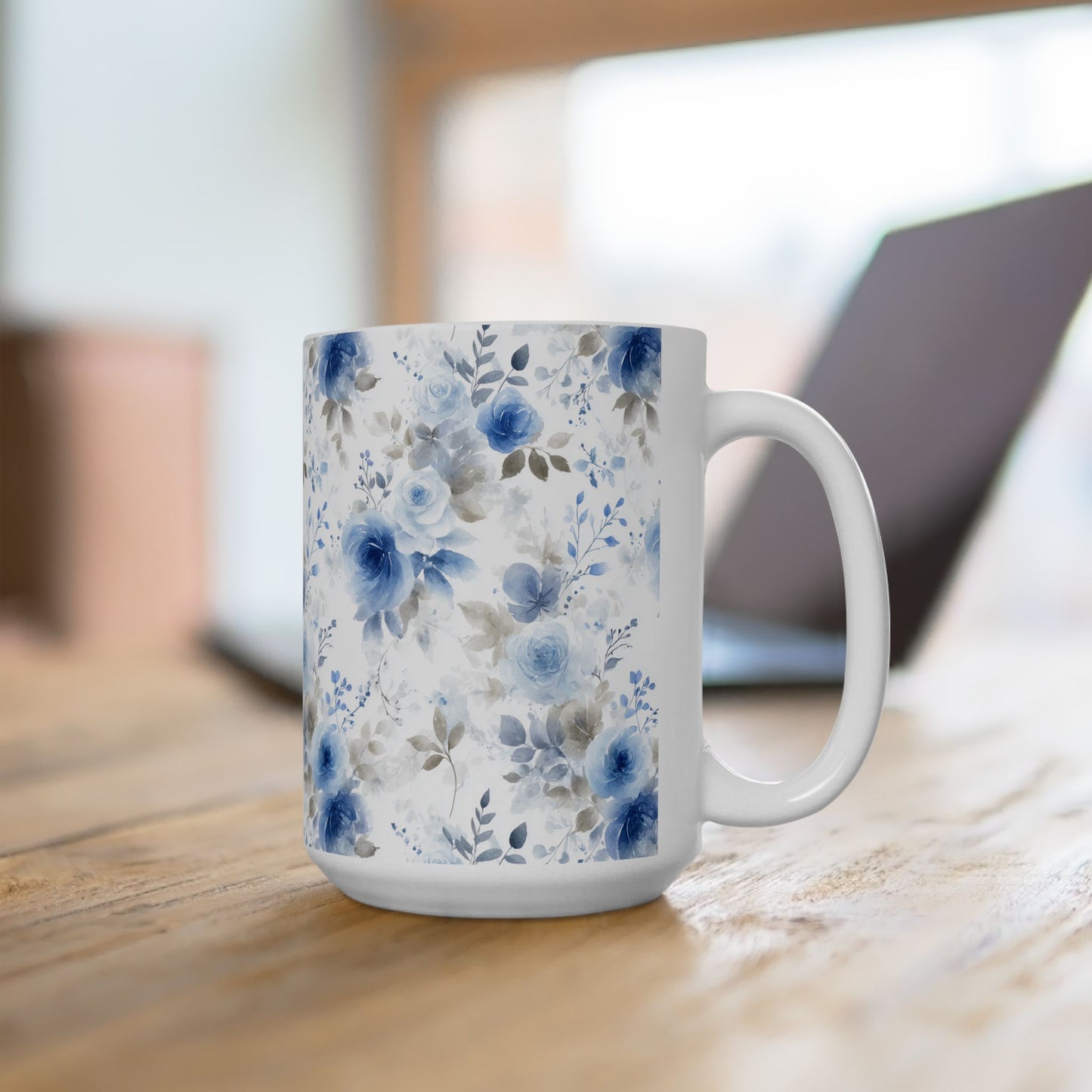 Elegant Floral Ceramic Mug, Ideal for Gifts, Home Decor, Coffee Lovers, Mother's Day, Wedding Favors