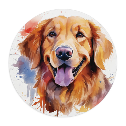 Golden Retriever Dog Mouse Pad- Pet Lovers Gift, Desk Accessory, Computer mouse pad, Gaming mouse pad, Retriever Dog