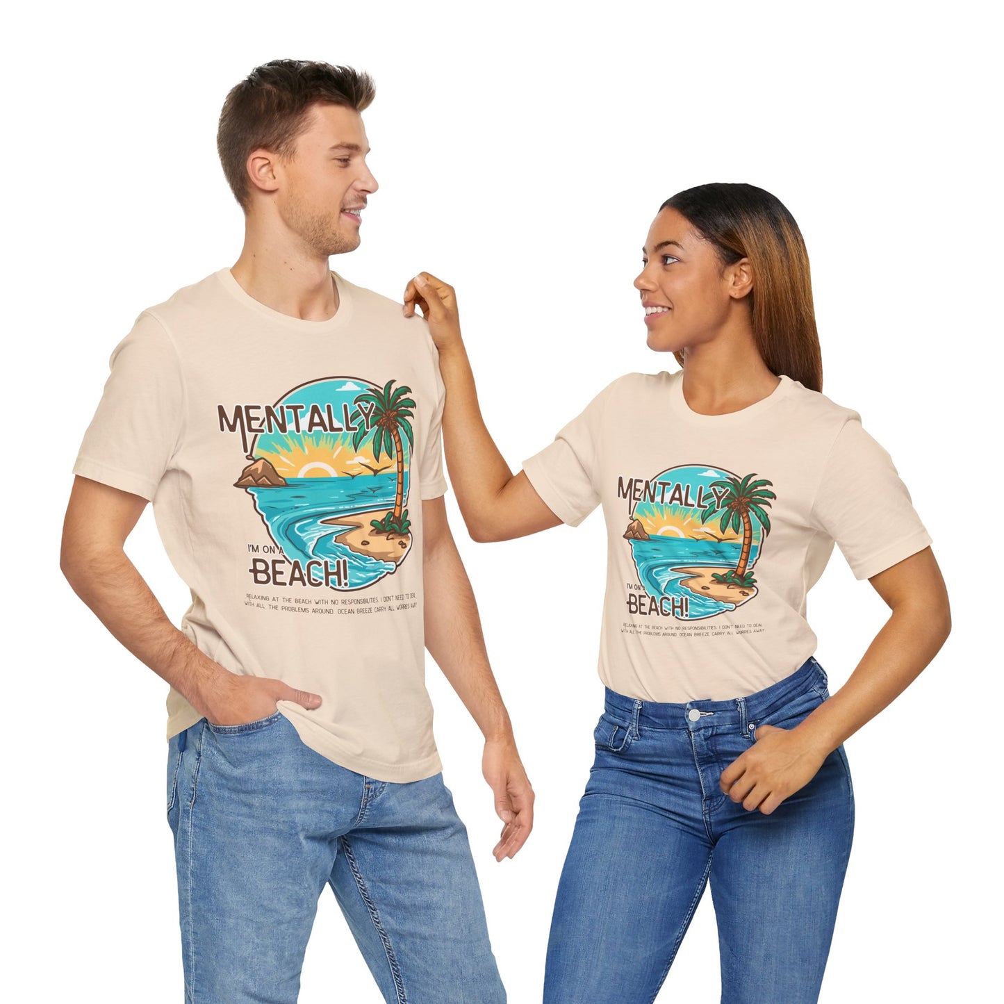 Vacation Shirts Mental Health TShirt - Beach Vibes Tee, Summer Relaxation Vintage T Shirt