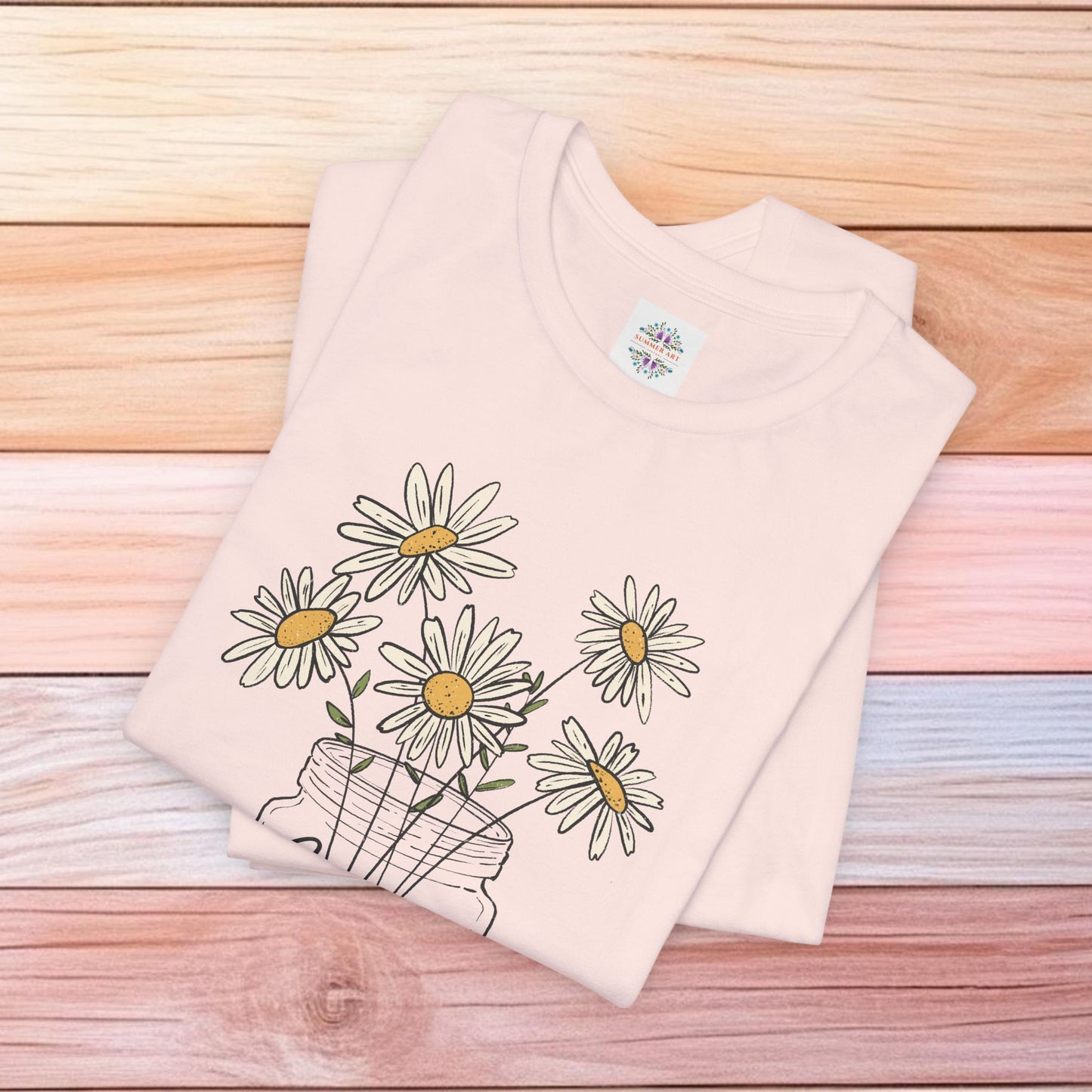 Daisy Floral TShirt, Love gift, Daisy Gifts, Birth Flower Gift, Botanical T-Shirt