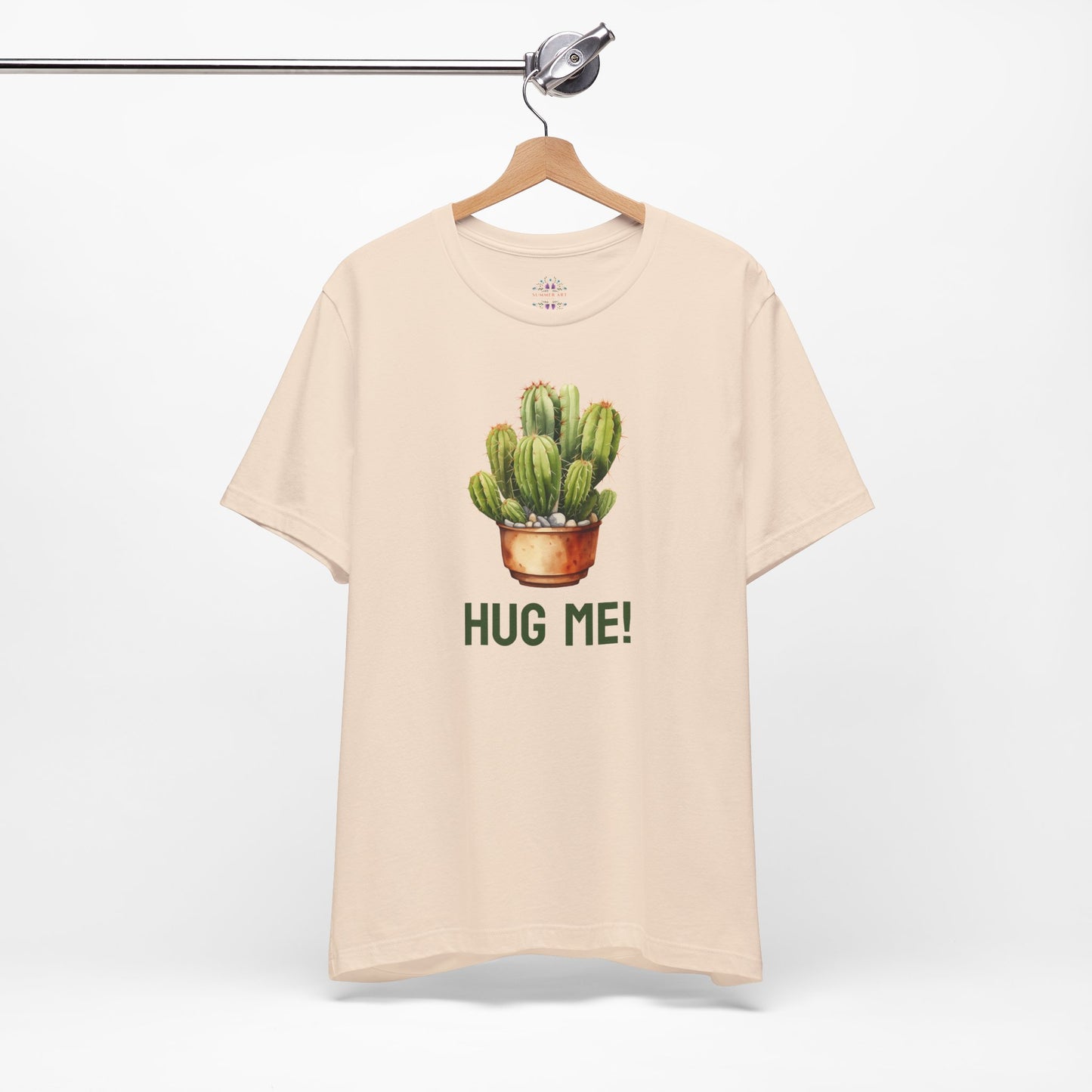 Cactus Tshirt, Succulent Tee, Plant Lover Shirt, Desert Graphic Top, Botanical Print Clothing, Hug me shirt for Friend, Attitude shirt