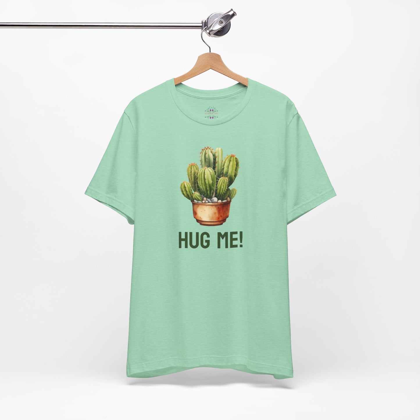 Cactus Tshirt, Succulent Tee, Plant Lover Shirt, Desert Graphic Top, Botanical Print Clothing, Hug me shirt for Friend, Attitude shirt