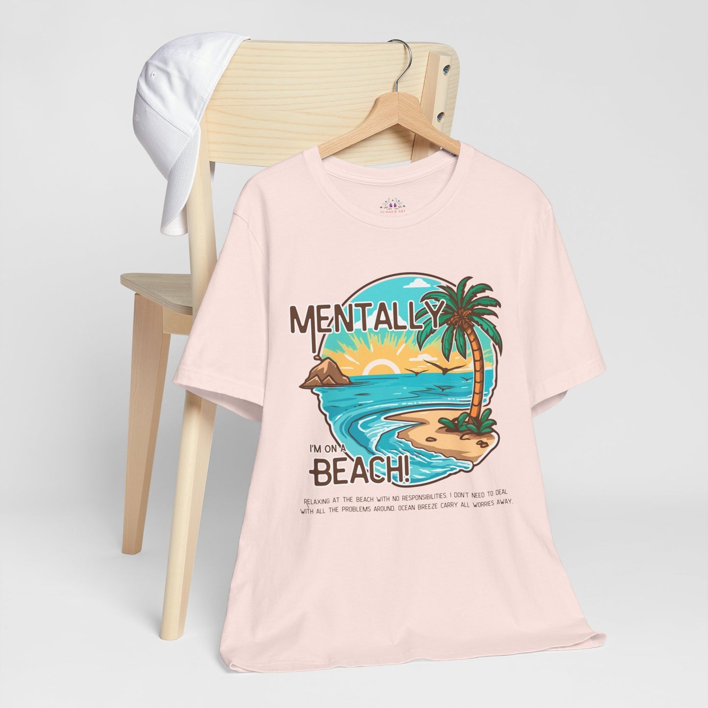 Vacation Shirts Mental Health TShirt - Beach Vibes Tee, Summer Relaxation Vintage T Shirt