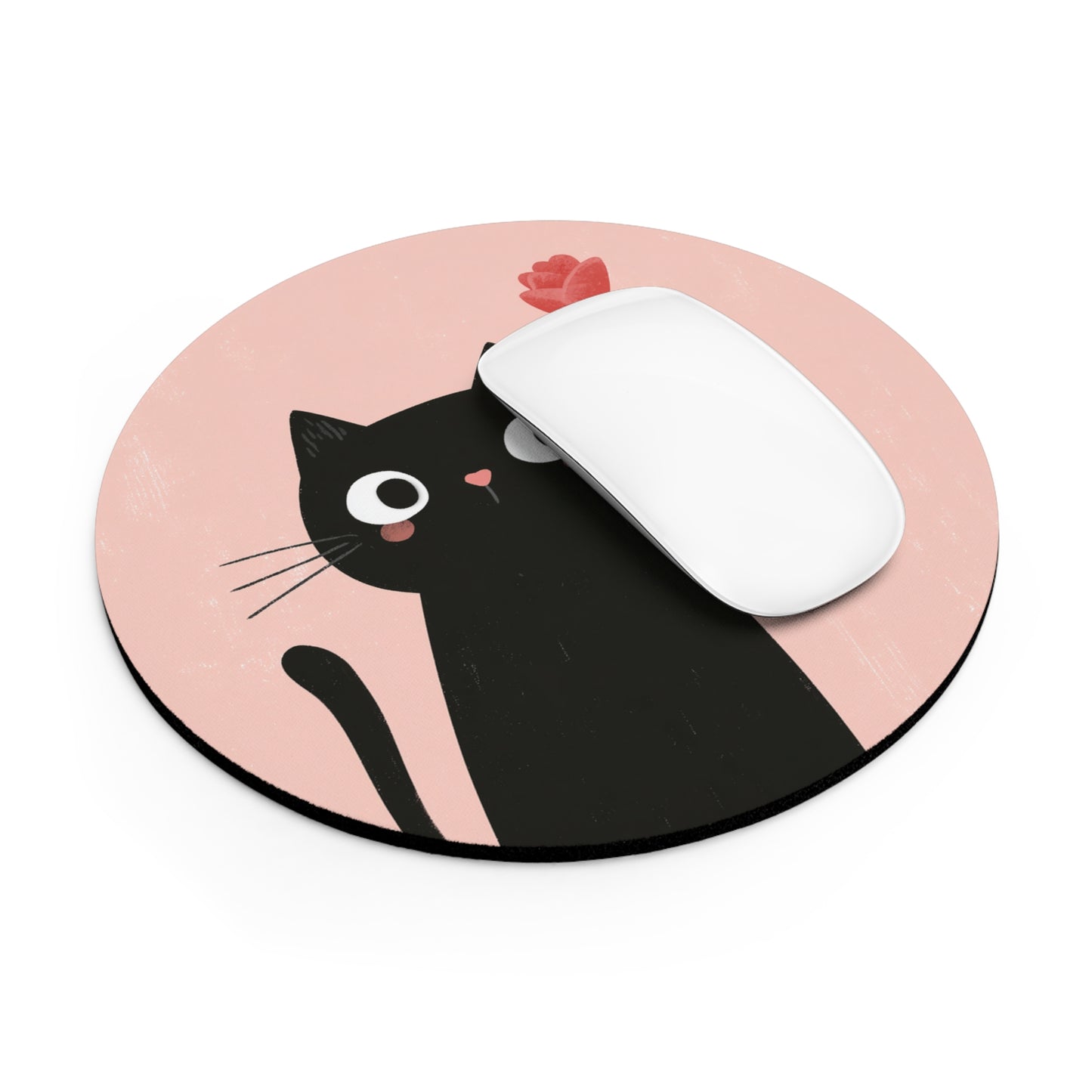 Mouse Pad for Desk, Gift for School Mouse Pad, Office Desk Decor, Cat Lover Gift Floral Mouse Matt Unique Gift for Her PC Kawaii Accessories