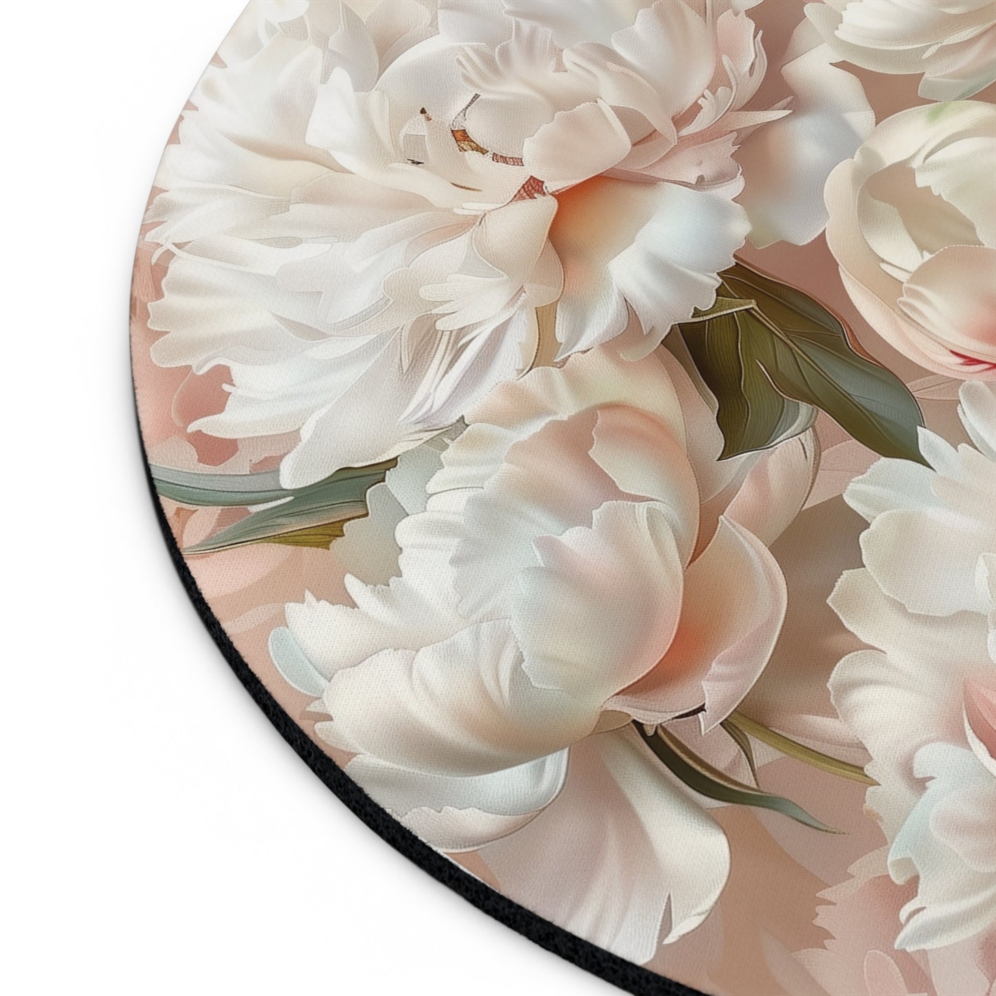 Pink Peony Mouse Pad- Floral Print, Flower Mouse Mat, Vintage Mouse Pad, Peony Desk Accessories, PC mouse pad, 3Dpeony