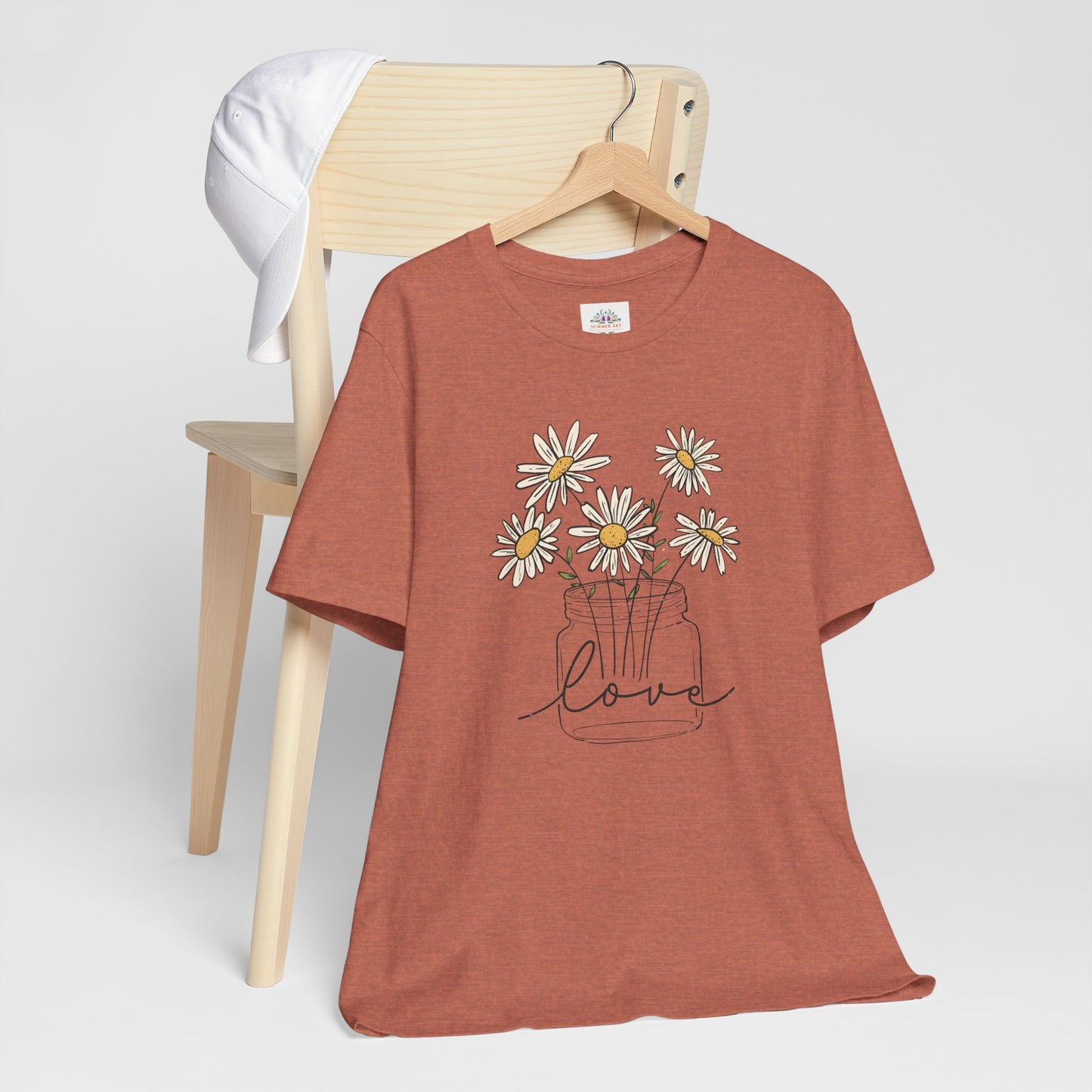 Daisy Floral TShirt, Love gift, Daisy Gifts, Birth Flower Gift, Botanical T-Shirt