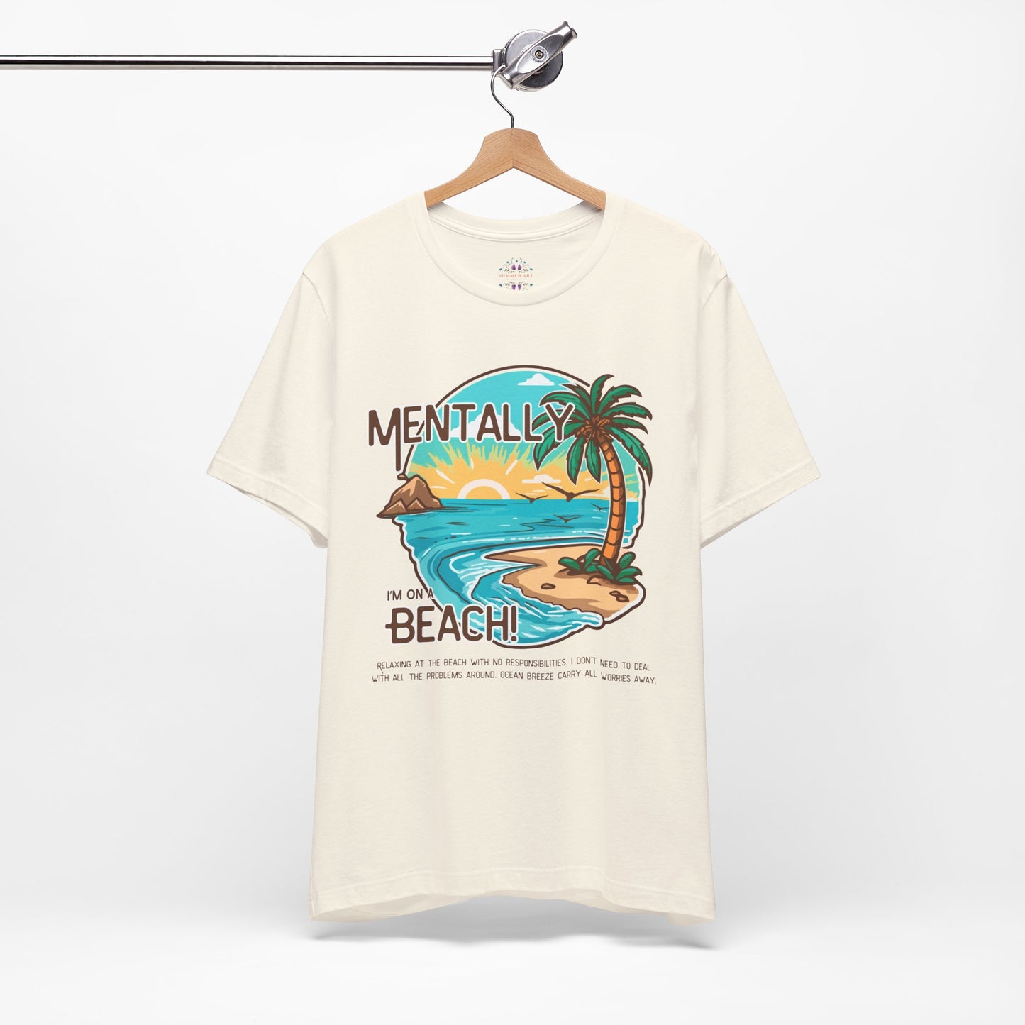 Vacation Shirts Mental Health TShirt - Beach Vibes Tee, Summer Relaxation Vintage T Shirt