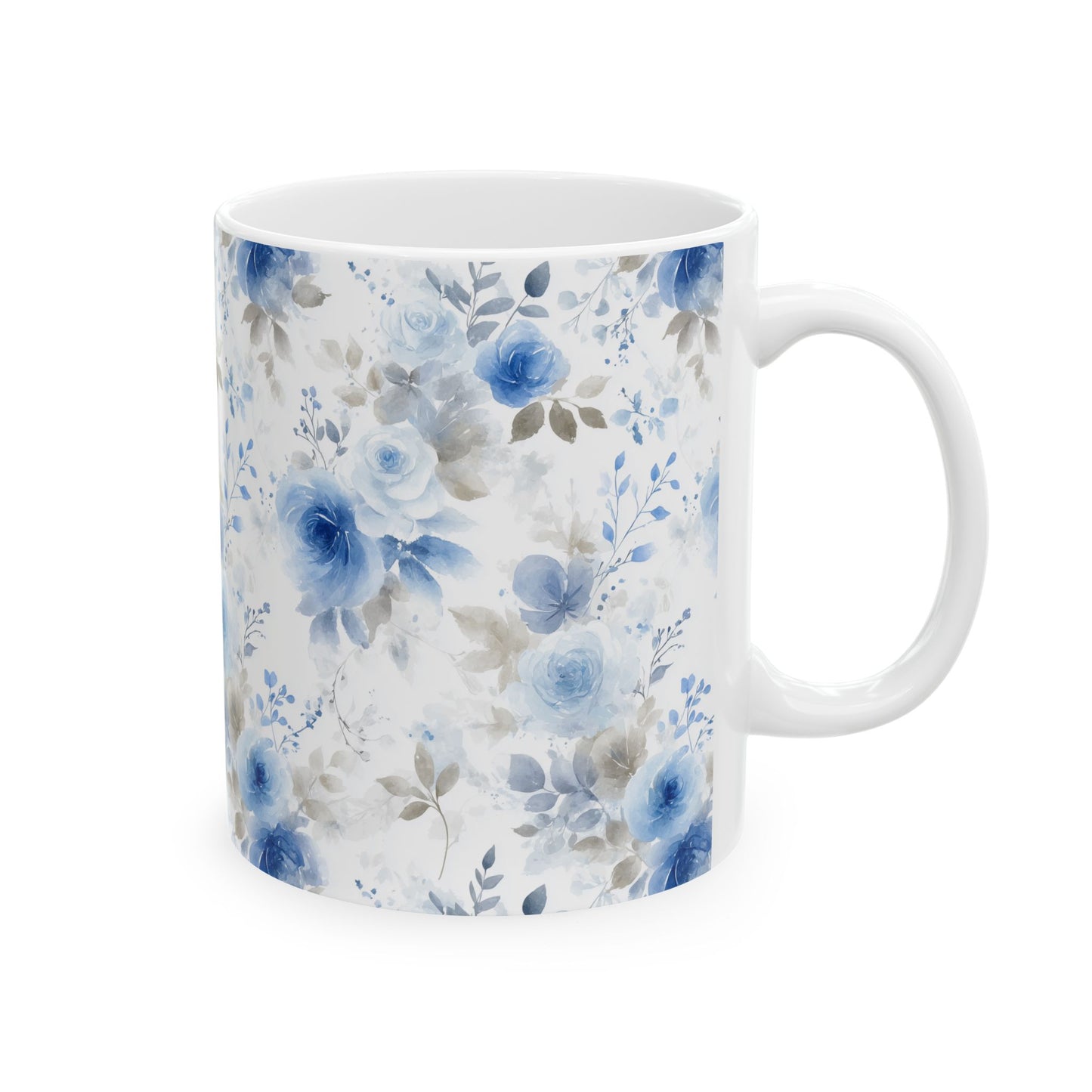 Elegant Floral Ceramic Mug, Ideal for Gifts, Home Decor, Coffee Lovers, Mother's Day, Wedding Favors