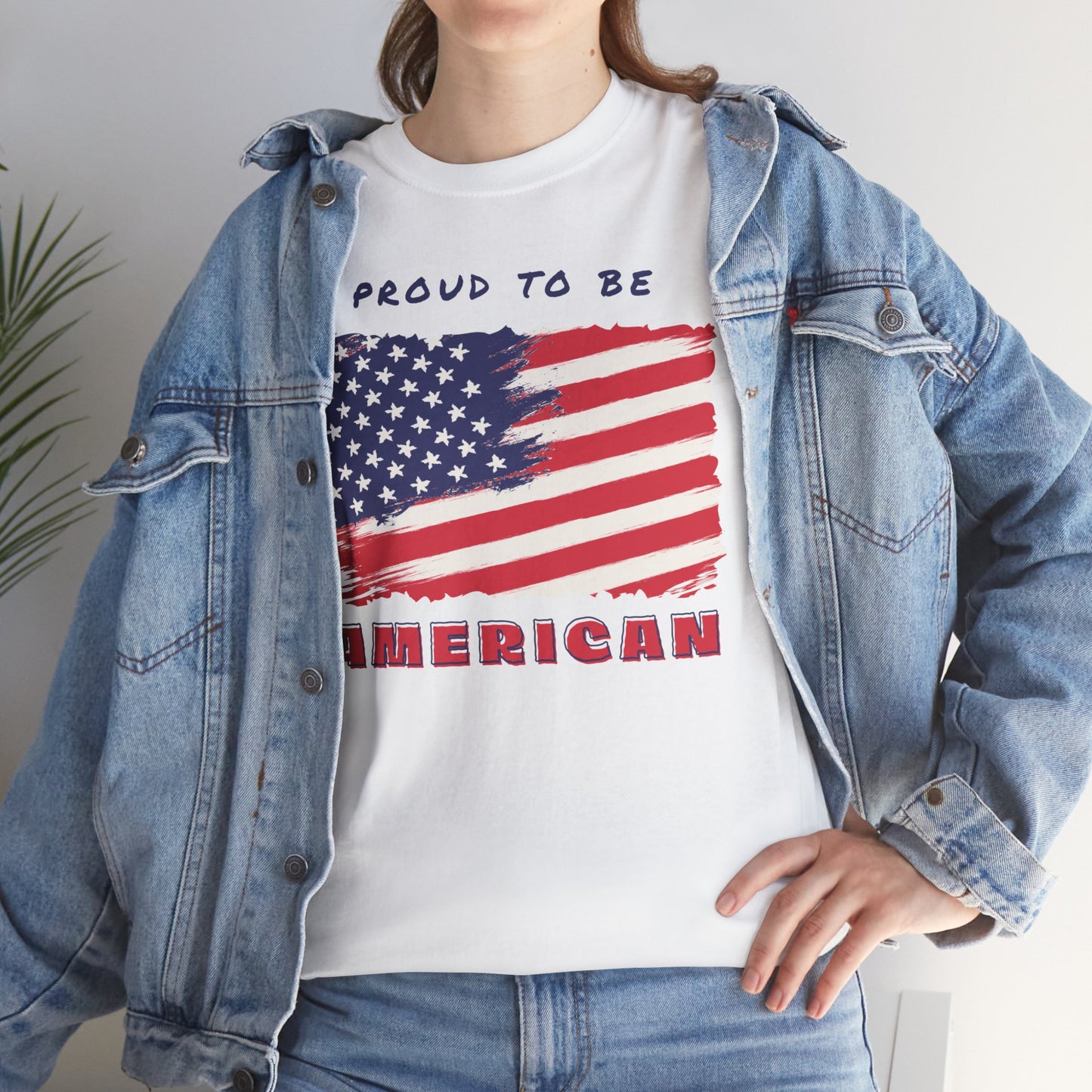 Proud to be American T-Shirt - USA Patriotic Tee USA, Flag Independence Day 4thOfJuly