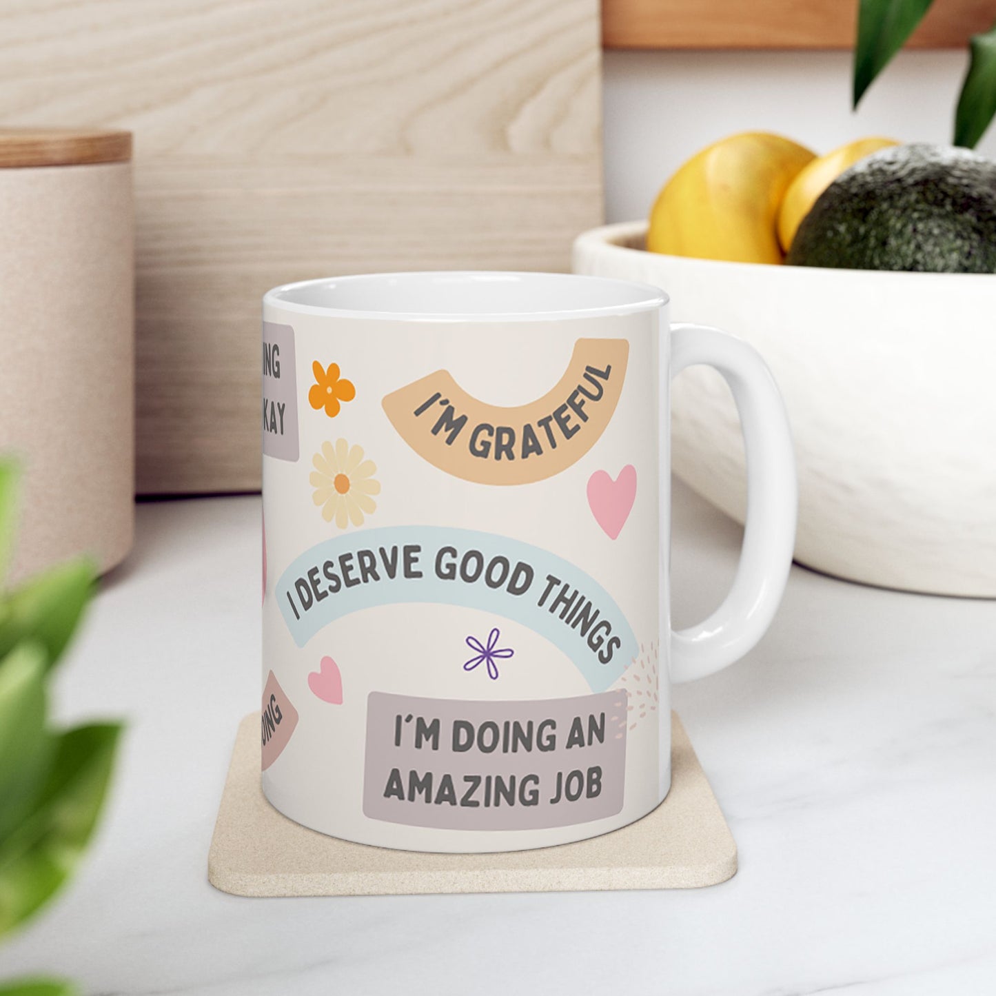 Affirmation Mug- Mental Health, Mindset Quote, Motivational Self Care Mug Everyday Manifest Affirmation Wellbeing Mental Health Gift for Her