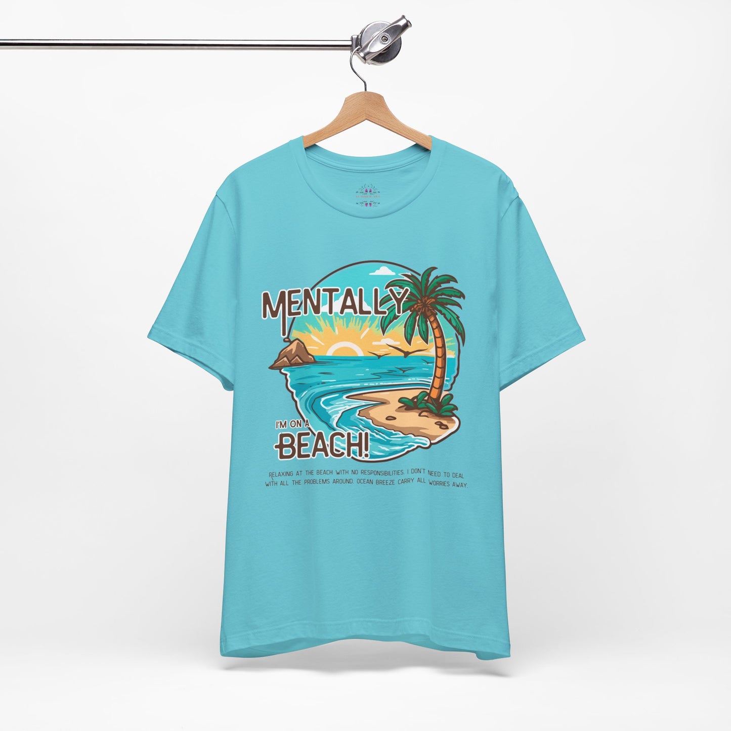 Vacation Shirts Mental Health TShirt - Beach Vibes Tee, Summer Relaxation Vintage T Shirt