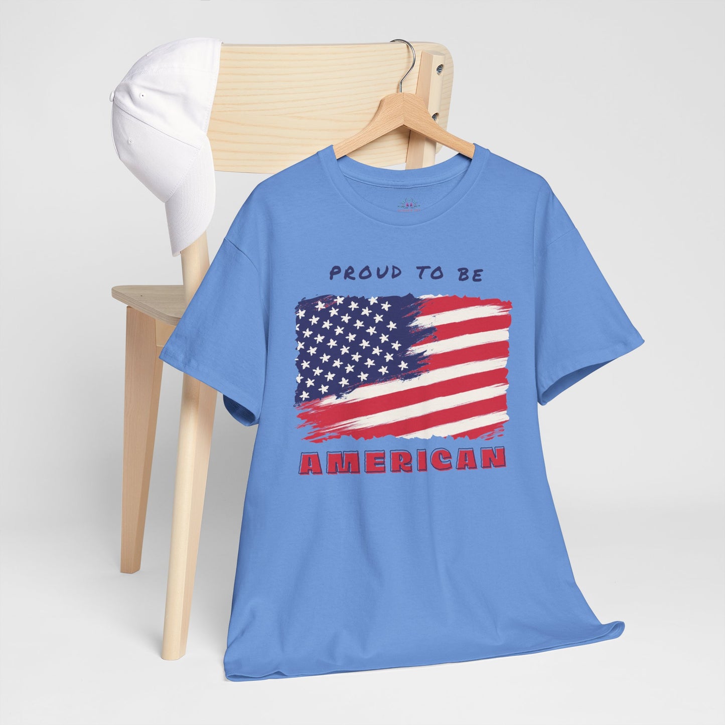 Proud to be American T-Shirt - USA Patriotic Tee USA, Flag Independence Day 4thOfJuly
