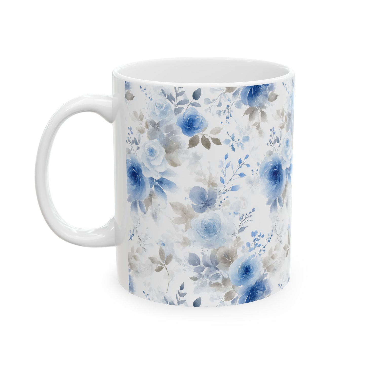 Elegant Floral Ceramic Mug, Ideal for Gifts, Home Decor, Coffee Lovers, Mother's Day, Wedding Favors
