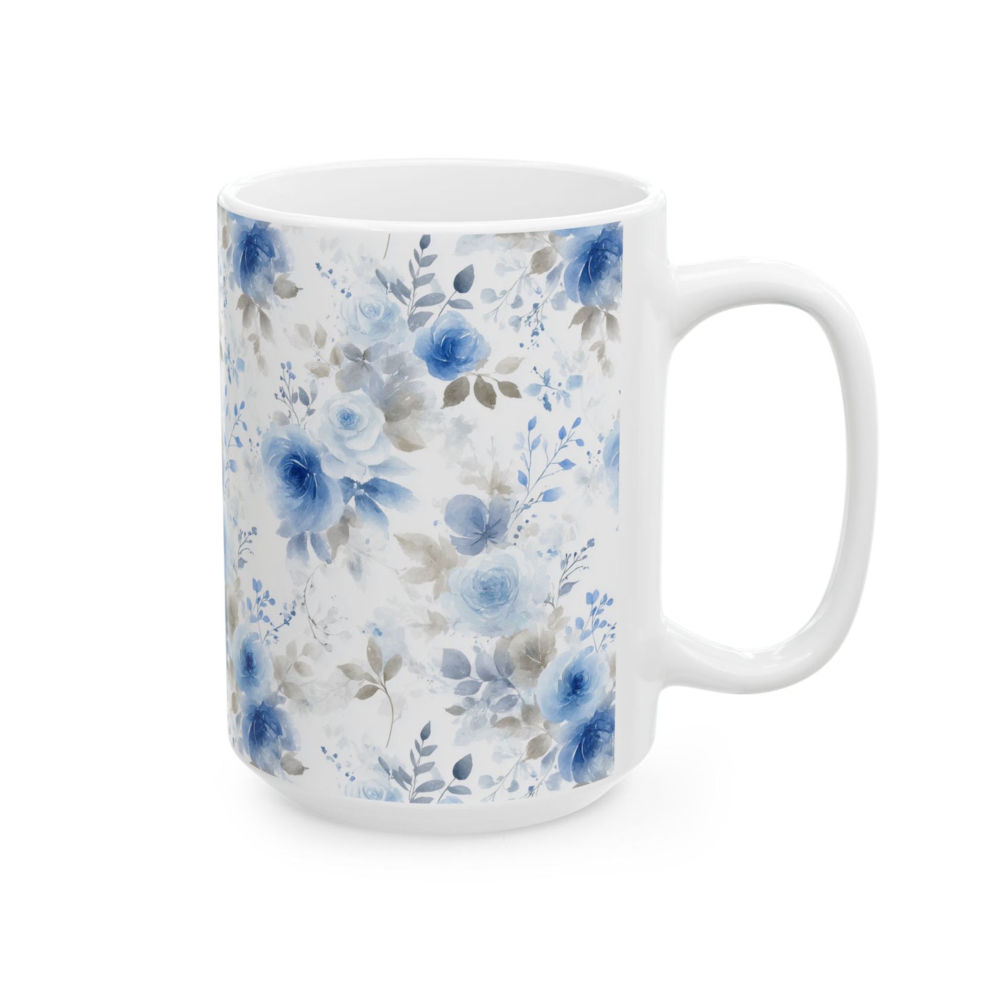Elegant Floral Ceramic Mug, Ideal for Gifts, Home Decor, Coffee Lovers, Mother's Day, Wedding Favors