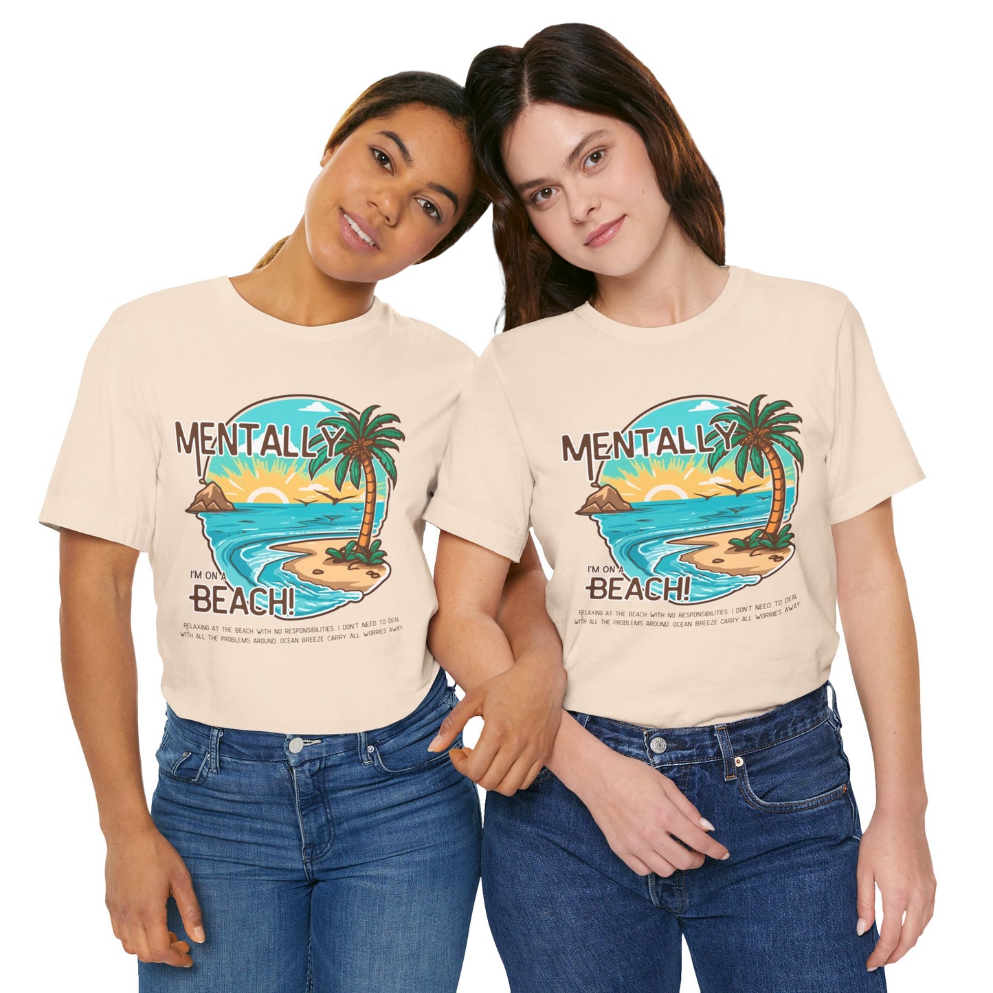 Vacation Shirts Mental Health TShirt - Beach Vibes Tee, Summer Relaxation Vintage T Shirt
