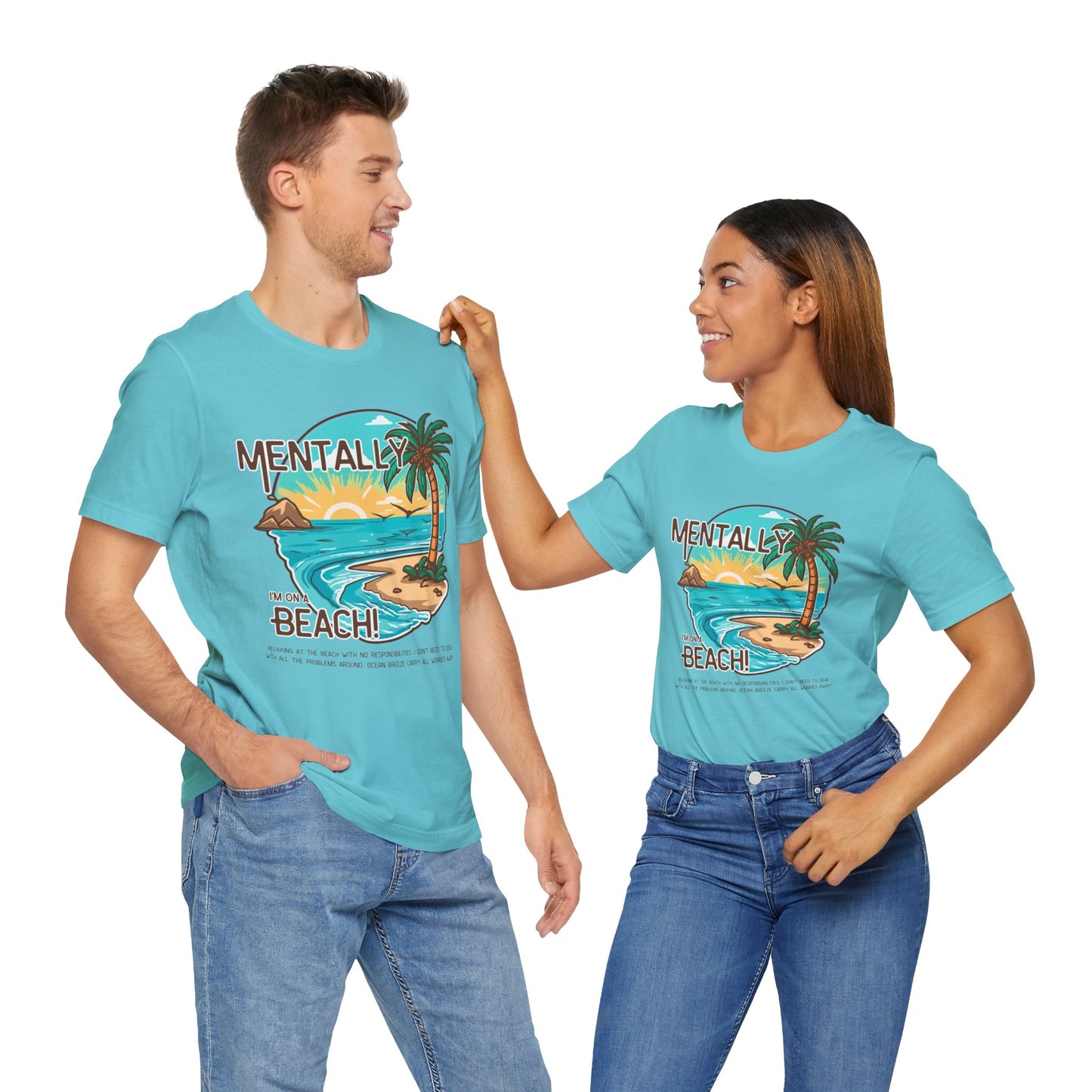 Vacation Shirts Mental Health TShirt - Beach Vibes Tee, Summer Relaxation Vintage T Shirt