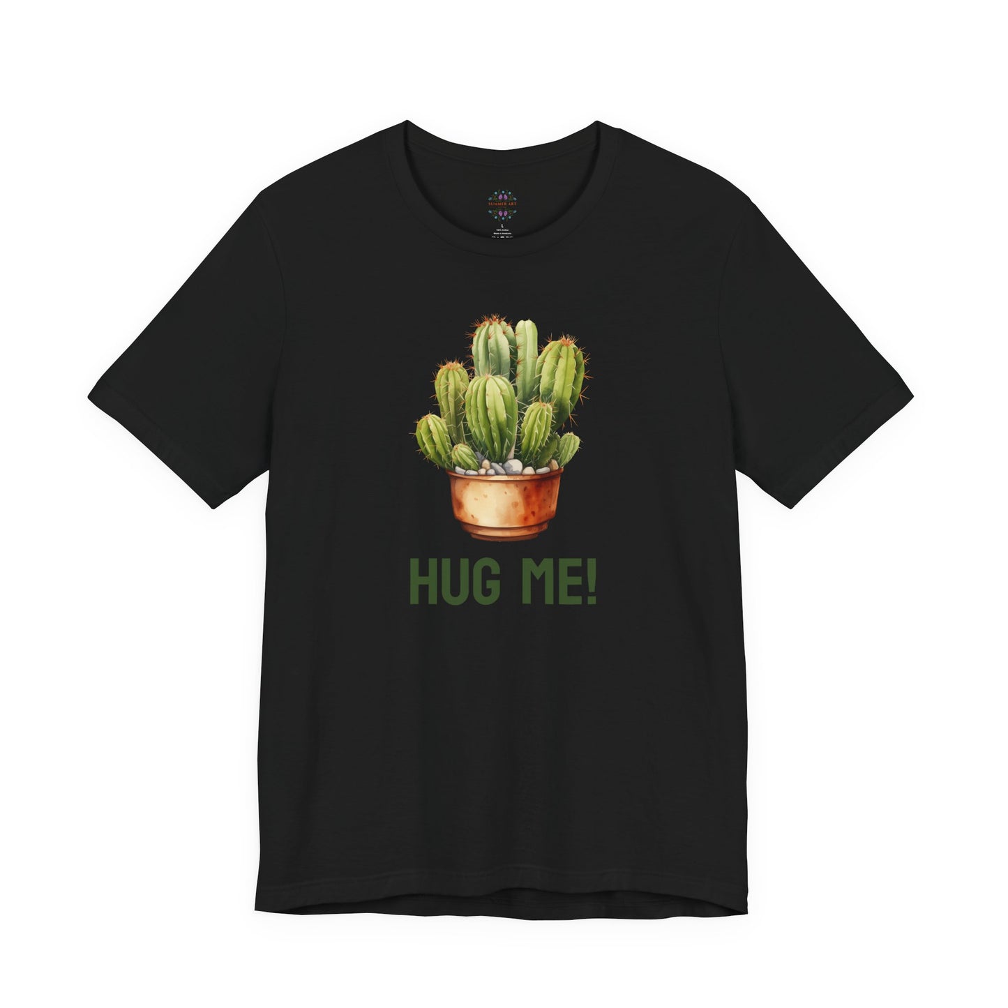Cactus Tshirt, Succulent Tee, Plant Lover Shirt, Desert Graphic Top, Botanical Print Clothing, Hug me shirt for Friend, Attitude shirt