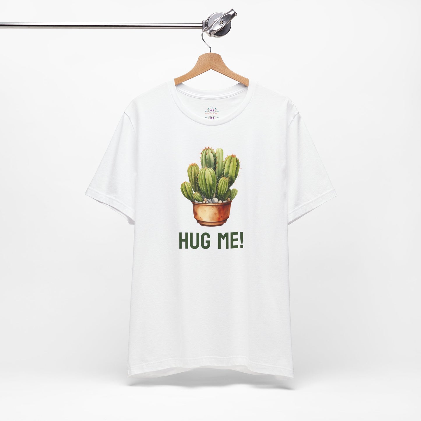 Cactus Tshirt, Succulent Tee, Plant Lover Shirt, Desert Graphic Top, Botanical Print Clothing, Hug me shirt for Friend, Attitude shirt