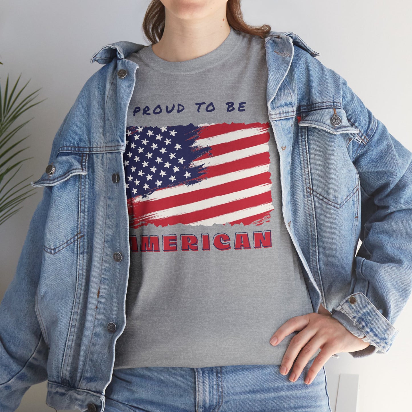 Proud to be American T-Shirt - USA Patriotic Tee USA, Flag Independence Day 4thOfJuly