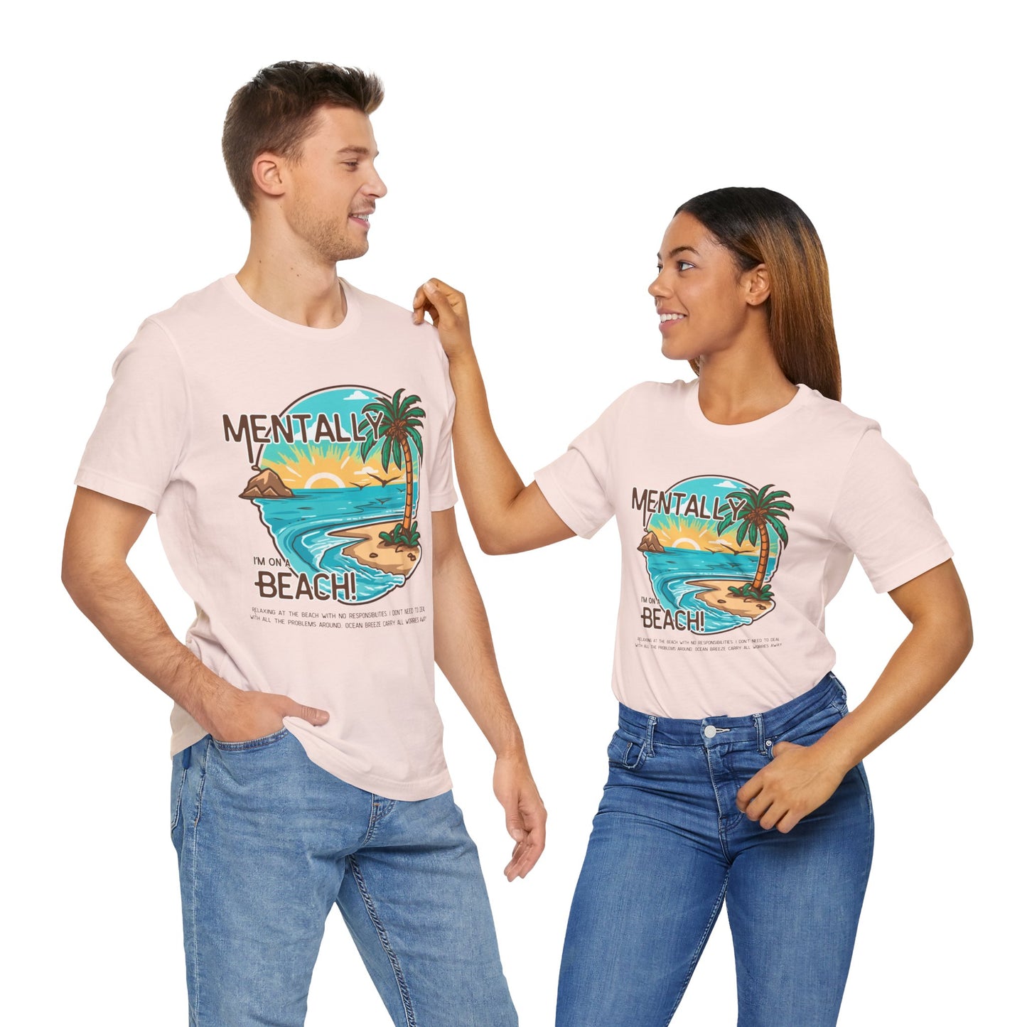 Vacation Shirts Mental Health TShirt - Beach Vibes Tee, Summer Relaxation Vintage T Shirt