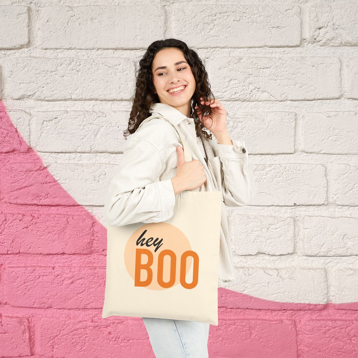 Halloween Tote Bag Trick or Treat Candy Halloween Fall Gift Tote Bag, Shoulder Shopping Bag for Him Her, Scarry Cuteness Pumpkin Tote