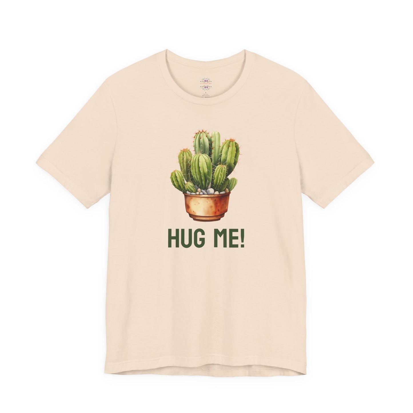 Cactus Tshirt, Succulent Tee, Plant Lover Shirt, Desert Graphic Top, Botanical Print Clothing, Hug me shirt for Friend, Attitude shirt