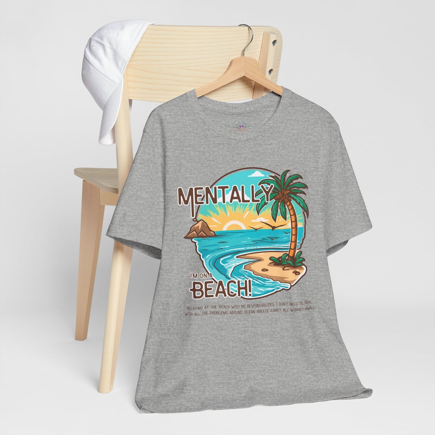 Vacation Shirts Mental Health TShirt - Beach Vibes Tee, Summer Relaxation Vintage T Shirt