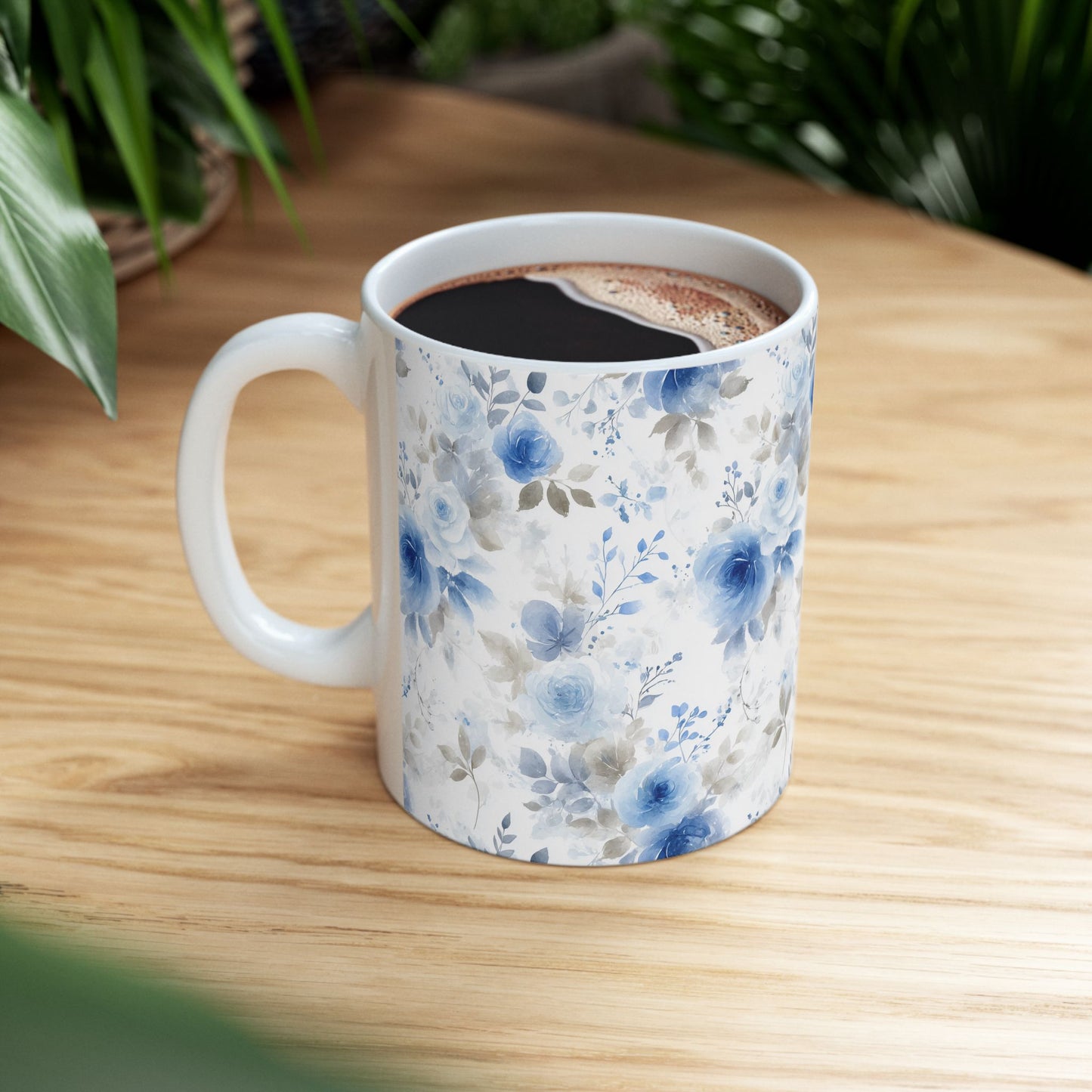Elegant Floral Ceramic Mug, Ideal for Gifts, Home Decor, Coffee Lovers, Mother's Day, Wedding Favors