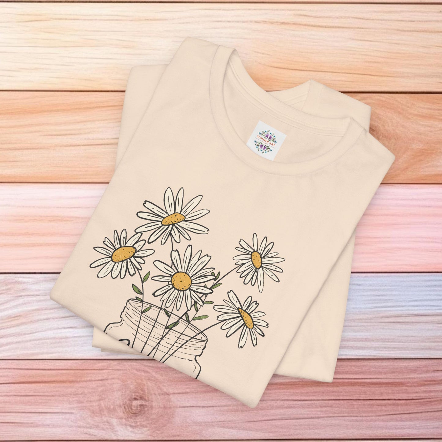Daisy Floral TShirt, Love gift, Daisy Gifts, Birth Flower Gift, Botanical T-Shirt