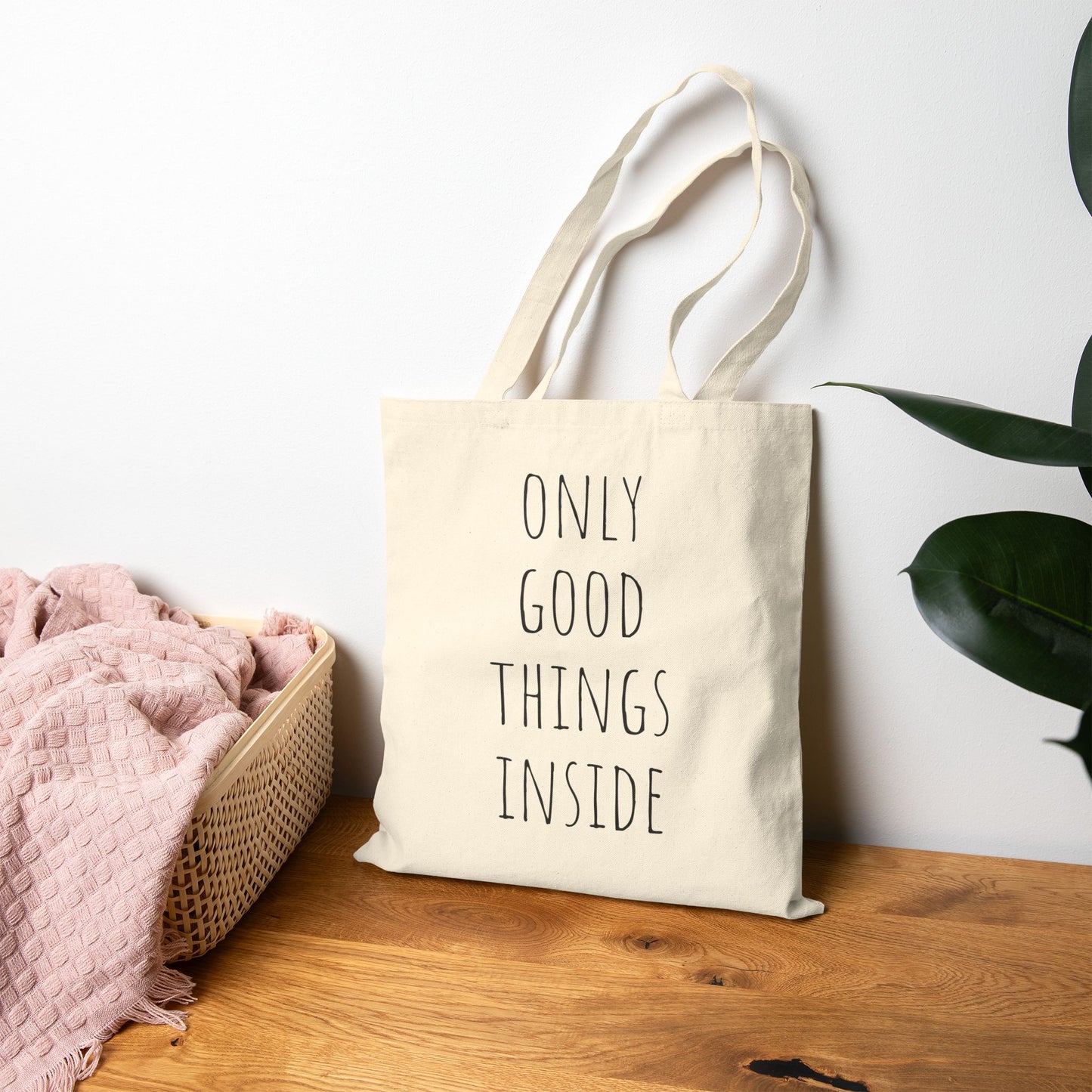 Peony Tote bag, Peony Gift, Floral Tote bag, Beautiful Gift for Her, Good things Tote bag, Positive Mindset Tote bag, Bag for Shopping,