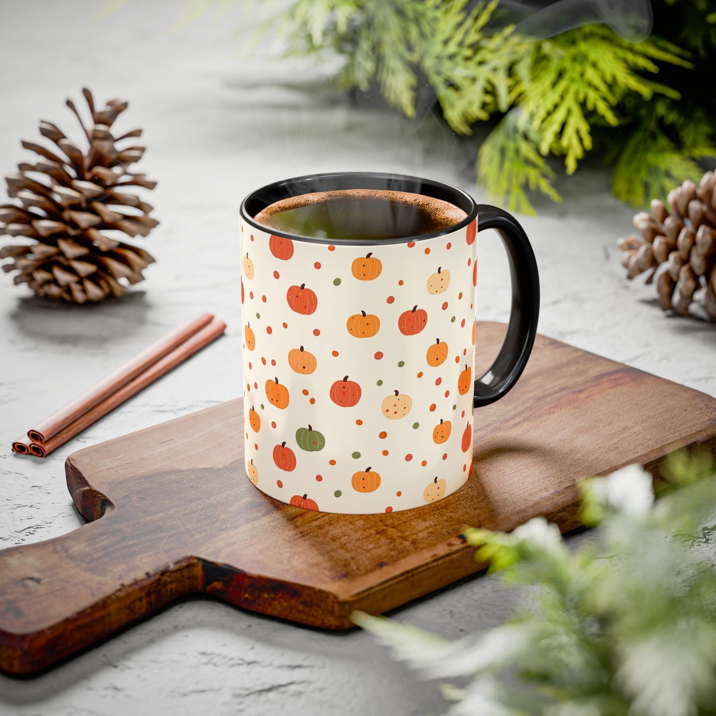 Pumpkin Coffee Mug – Halloween Cup, Fall Drinkware, Autumn Gift for Her & Friends, Festive Coffee Drink Mug, Fall-Themed Kitchen