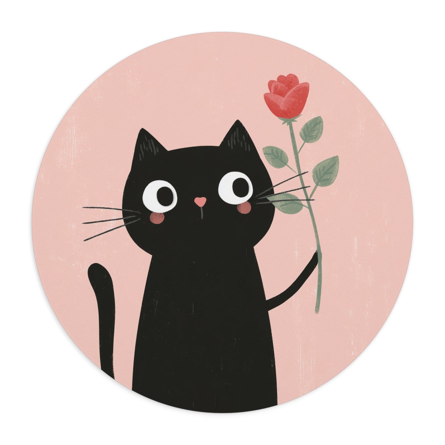 Mouse Pad for Desk, Gift for School Mouse Pad, Office Desk Decor, Cat Lover Gift Floral Mouse Matt Unique Gift for Her PC Kawaii Accessories