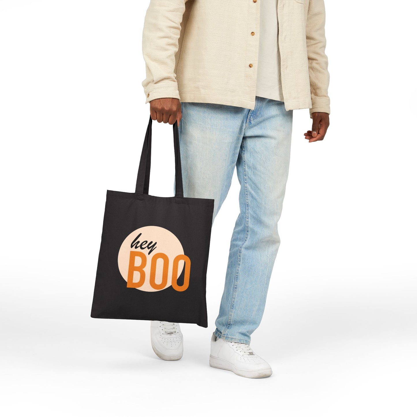Halloween Tote Bag Trick or Treat Candy Halloween Fall Gift Tote Bag, Shoulder Shopping Bag for Him Her, Scarry Cuteness Pumpkin Tote