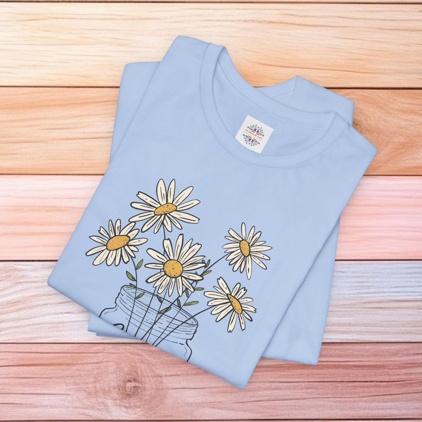 Daisy Floral TShirt, Love gift, Daisy Gifts, Birth Flower Gift, Botanical T-Shirt