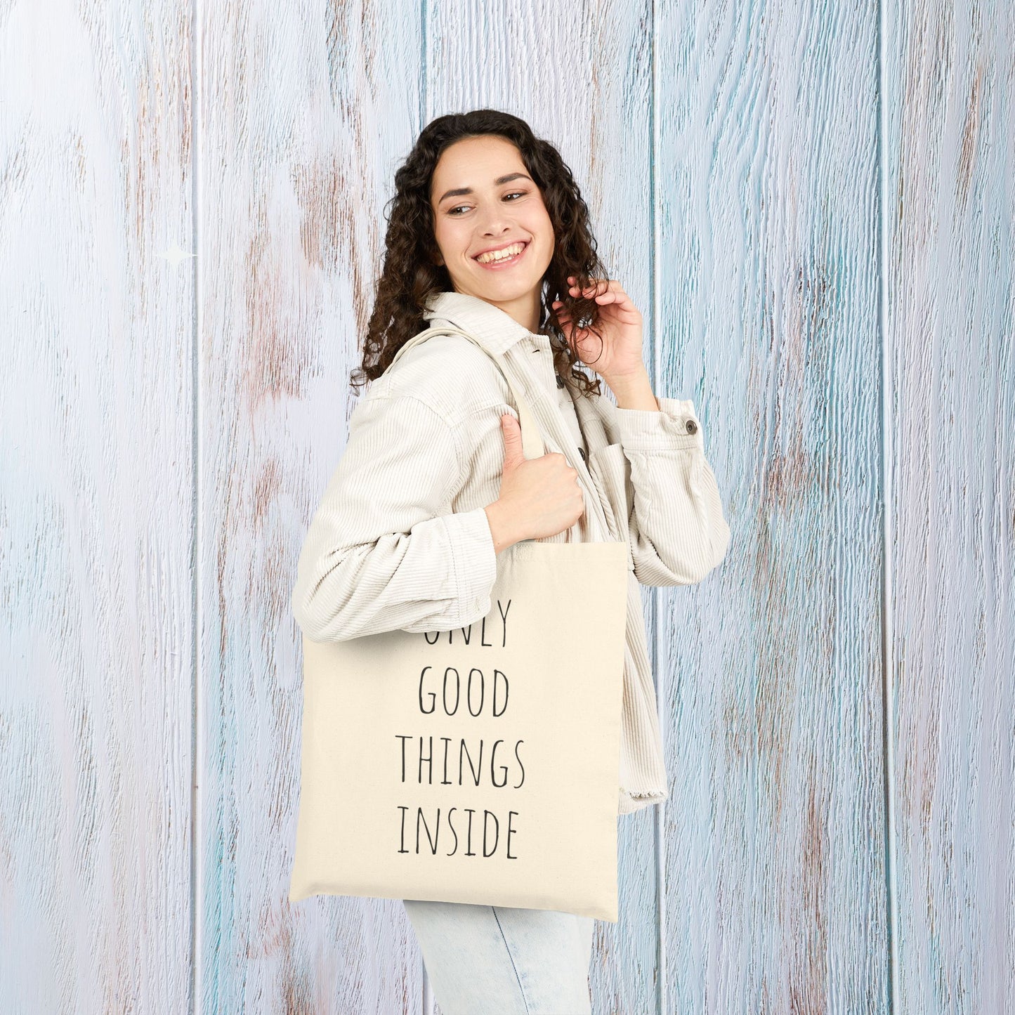 Peony Tote bag, Peony Gift, Floral Tote bag, Beautiful Gift for Her, Good things Tote bag, Positive Mindset Tote bag, Bag for Shopping,