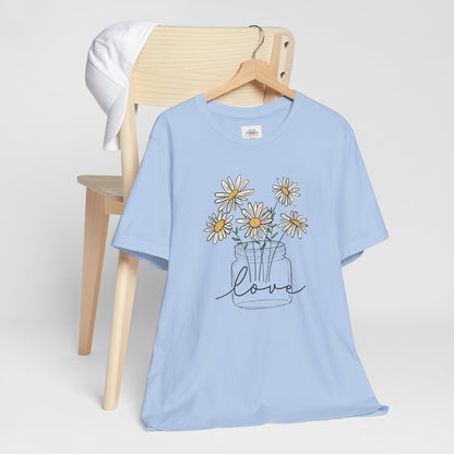Daisy Floral TShirt, Love gift, Daisy Gifts, Birth Flower Gift, Botanical T-Shirt