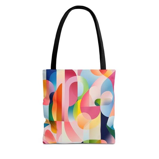 Chic Beach Bag Colorful Abstract Summer Tote Bag Grocery Bag for Stylish Shopping Tote Art Print Birthday Gift for Her
