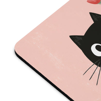 Mouse Pad for Desk, Gift for School Mouse Pad, Office Desk Decor, Cat Lover Gift Floral Mouse Matt Unique Gift for Her PC Kawaii Accessories