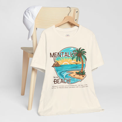 Vacation Shirts Mental Health TShirt - Beach Vibes Tee, Summer Relaxation Vintage T Shirt