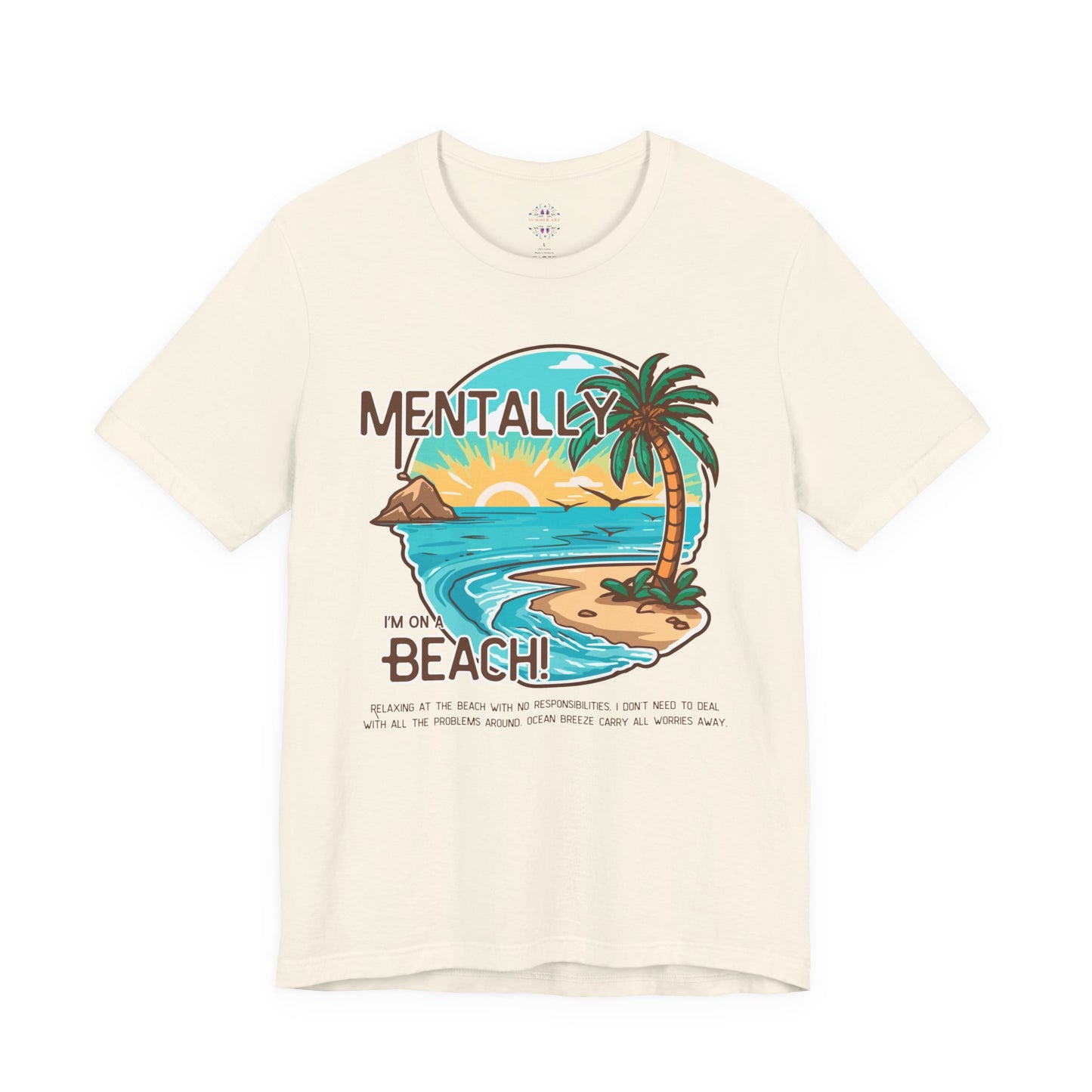 Vacation Shirts Mental Health TShirt - Beach Vibes Tee, Summer Relaxation Vintage T Shirt