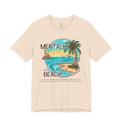 Vacation Shirts Mental Health TShirt - Beach Vibes Tee, Summer Relaxation Vintage T Shirt