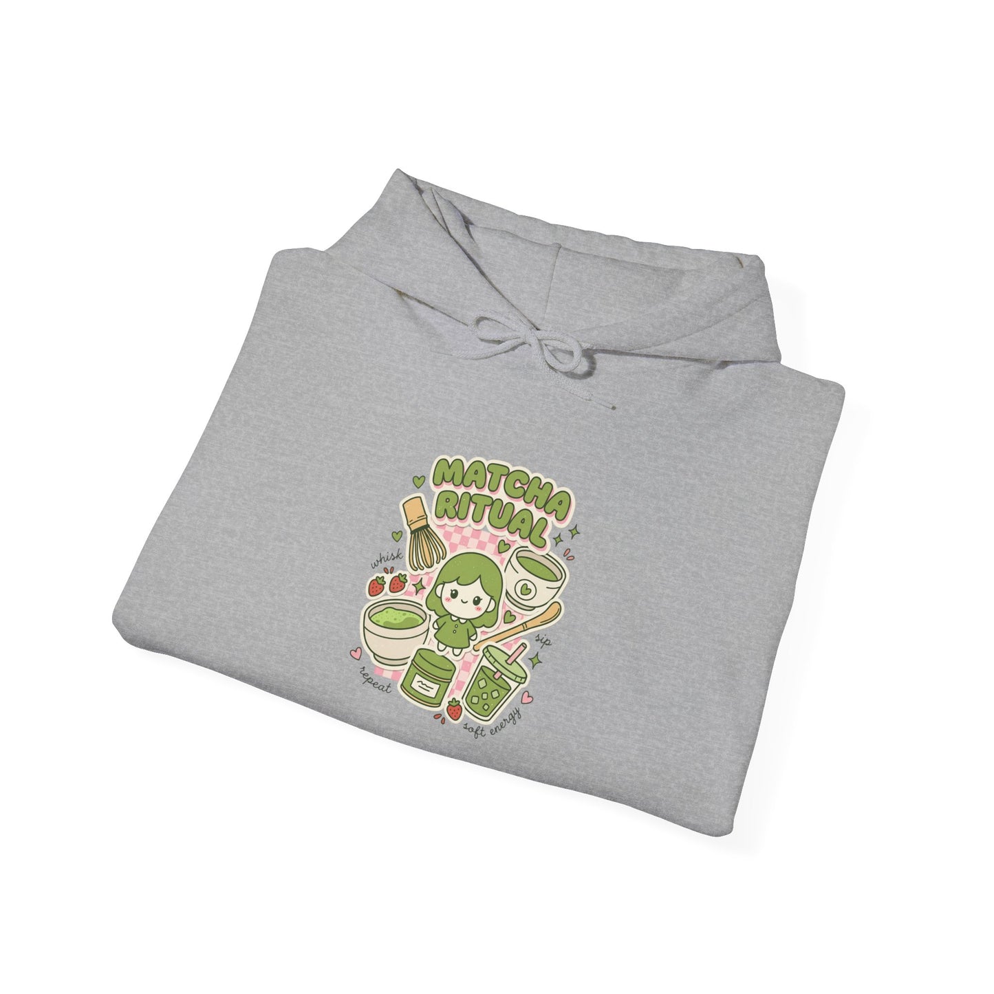 Matcha Cat Latte Hoodie | matcha aesthetic, café girl style