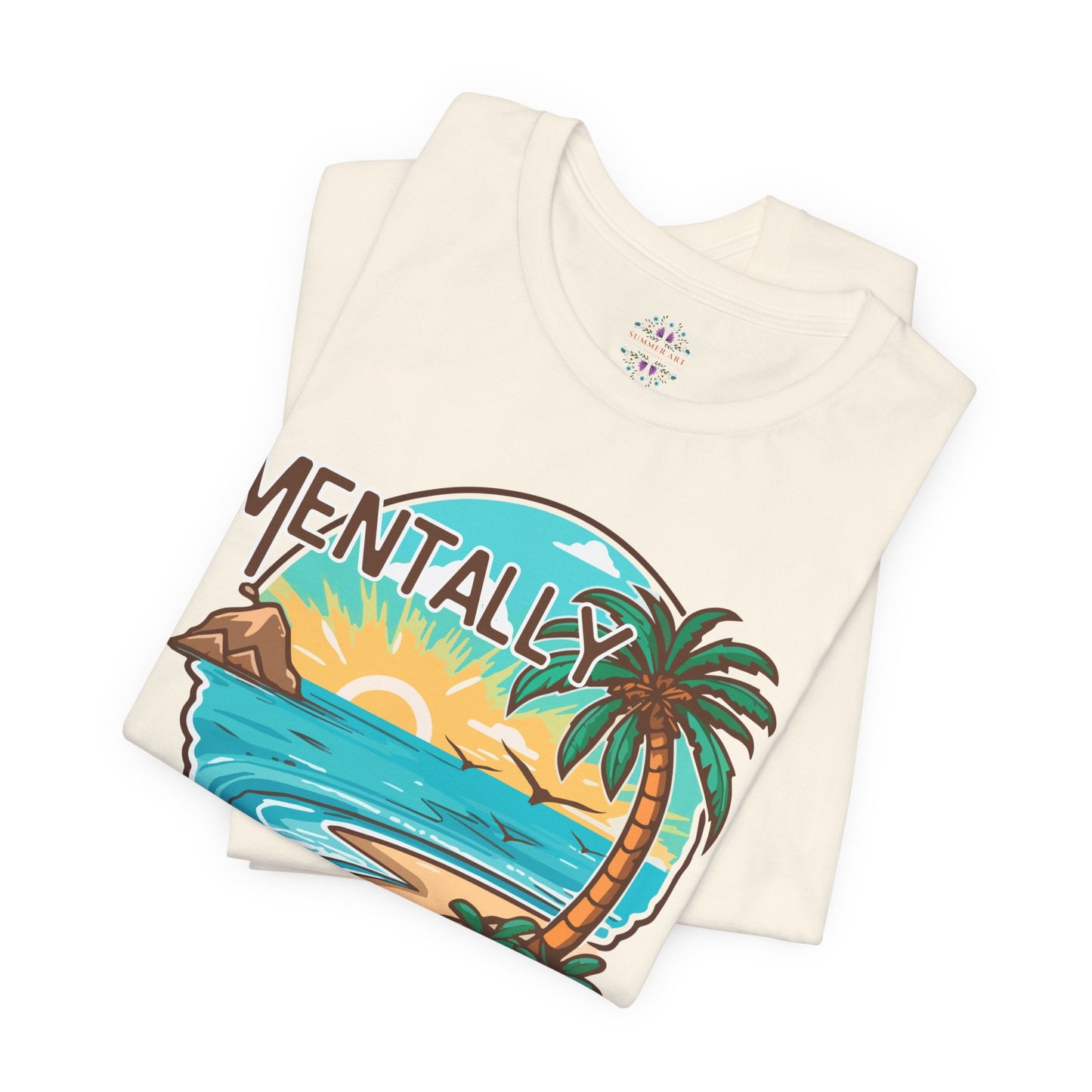 Vacation Shirts Mental Health TShirt - Beach Vibes Tee, Summer Relaxation Vintage T Shirt