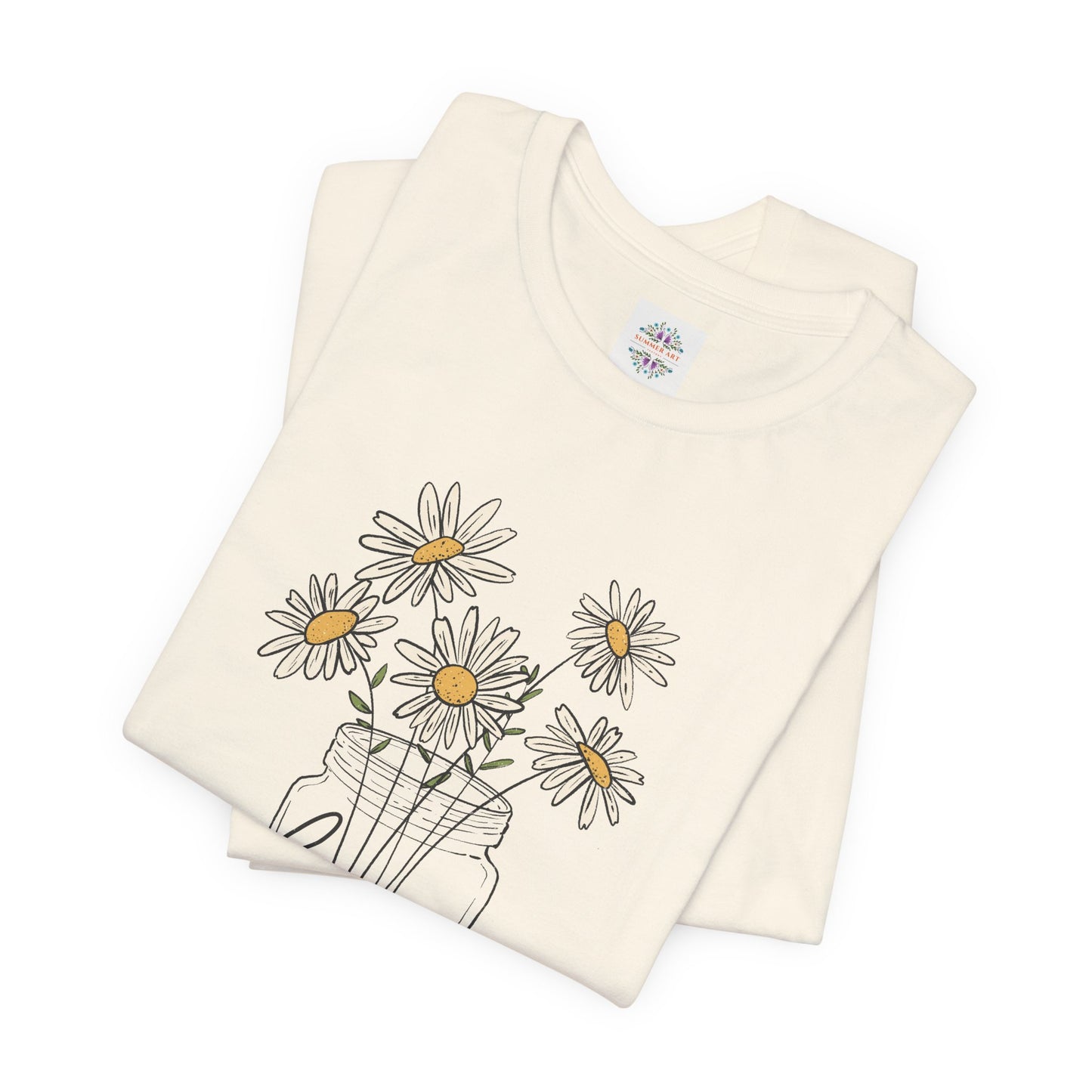 Daisy Floral TShirt, Love gift, Daisy Gifts, Birth Flower Gift, Botanical T-Shirt