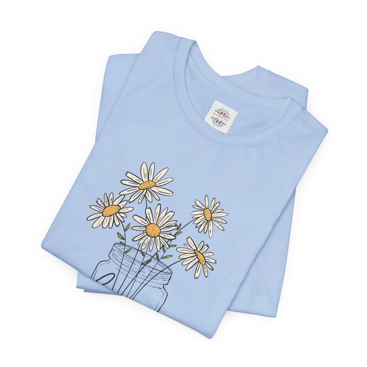 Daisy Floral TShirt, Love gift, Daisy Gifts, Birth Flower Gift, Botanical T-Shirt
