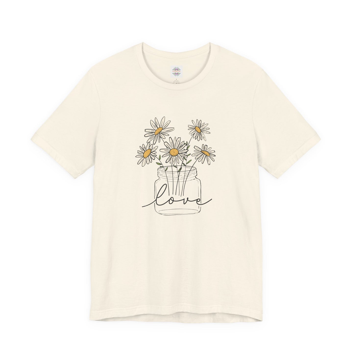 Daisy Floral TShirt, Love gift, Daisy Gifts, Birth Flower Gift, Botanical T-Shirt